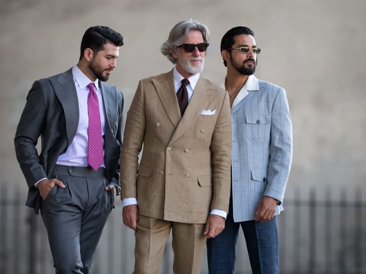 La sastrería de Lanificio di Livenza combina la tradición napolitana con la elegancia contemporánea, creando piezas únicas hechas a mano con telas italianas de lujo.