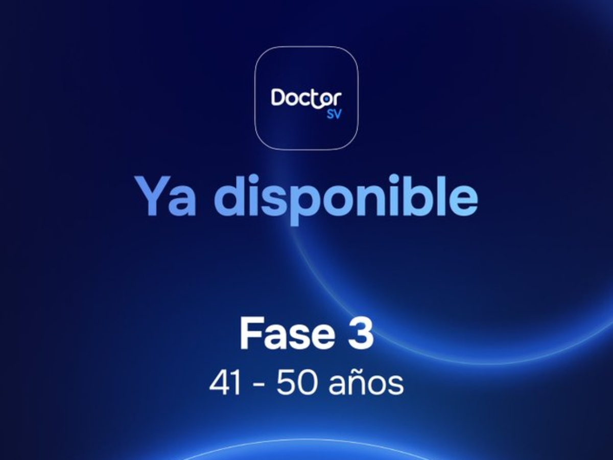 DoctorSV habilita su tercera etapa para personas de 41 a 50 años