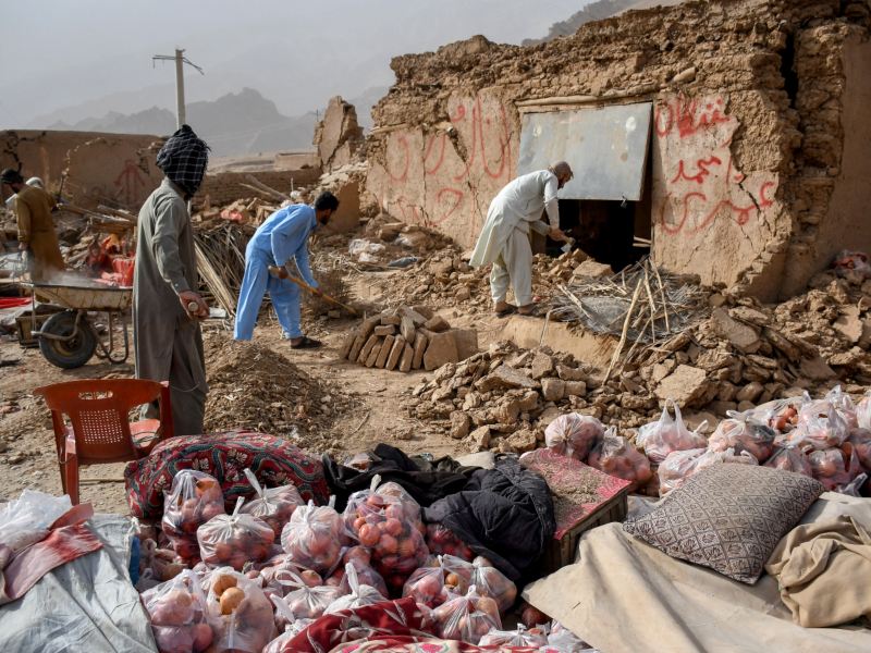 El terremoto provocó cortes de electricidad en varias provincias del norte de Afganistán.