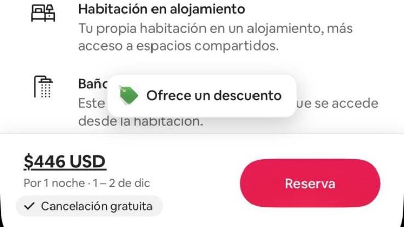Precio más alto encontrado en la aplicación habitacional en San Miguel, previo al carnaval.
