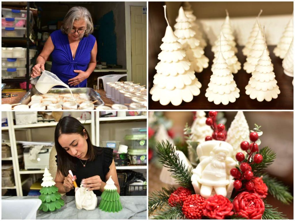 Patricia guía cada proceso en Velas Mágicas, mientras nuevas emprendedoras, como sus alumnas, aprenden a crear velas con propósito y detalle artesanal.