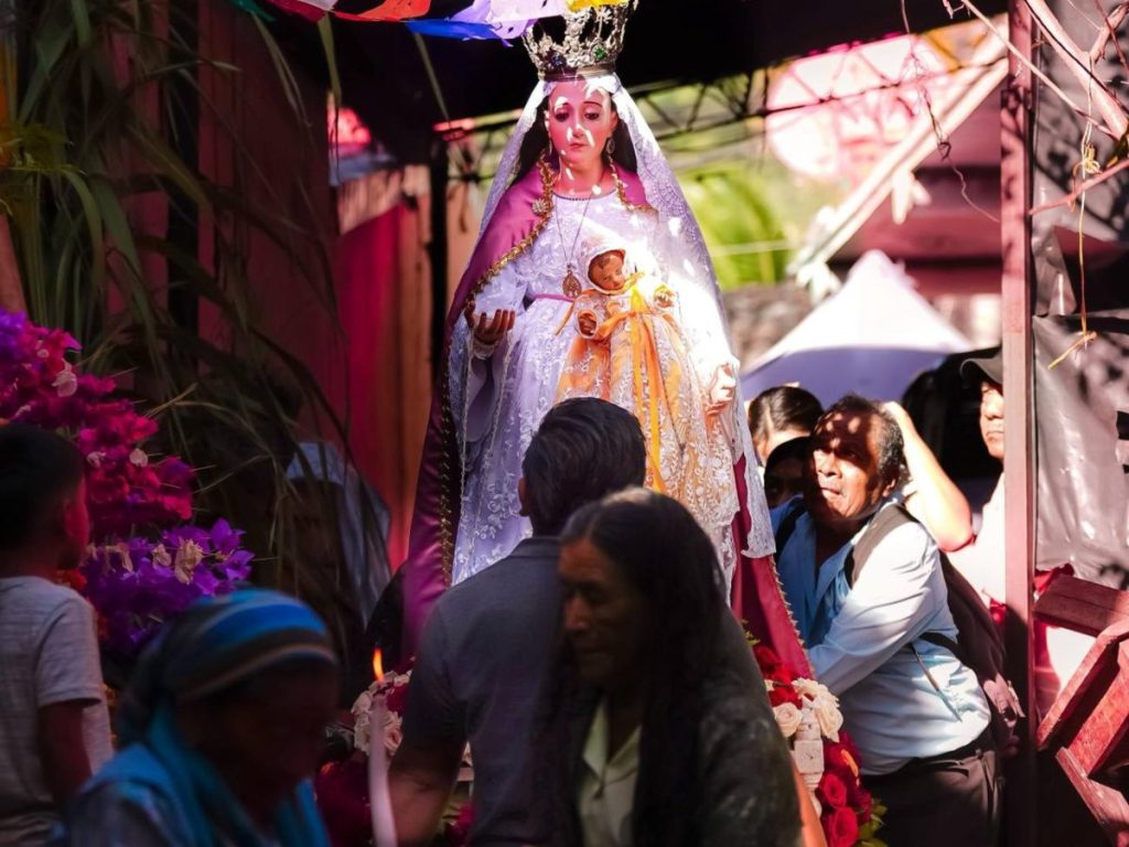 Panchimalco celebró con orgullo la declaratoria de la Cofradía de las Flores y las Palmas como Patrimonio Cultural Inmaterial de la Humanidad. Fotografía/ Ministerio de Cultura