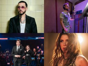 Shakira durante una presentación en vivo; su residencia programada para 2026 en El Salvador registra alta demanda y sectores agotados.