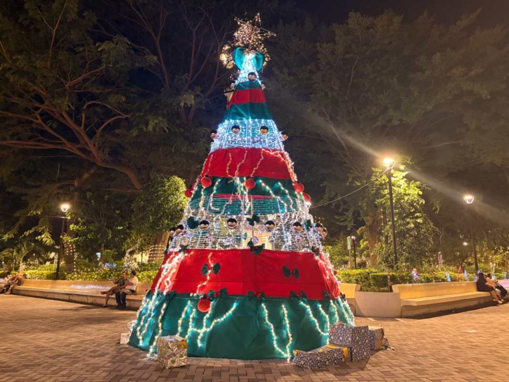 El encendido de luces marca el inicio de la Navidad y de las fiestas patronales en honor a San Vicente Abad y Mártir.
