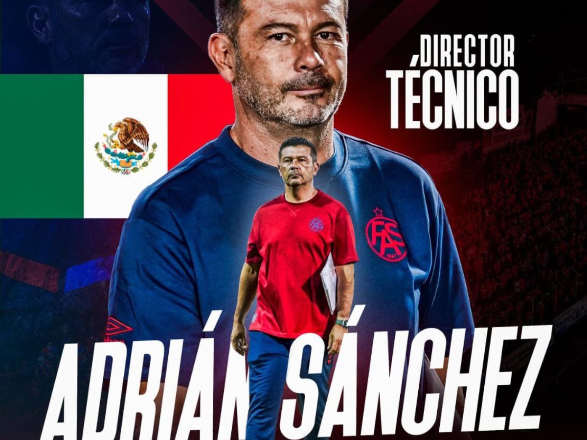 Adrián Sánchez, nuevo técnico de FAS. Foto X FAS