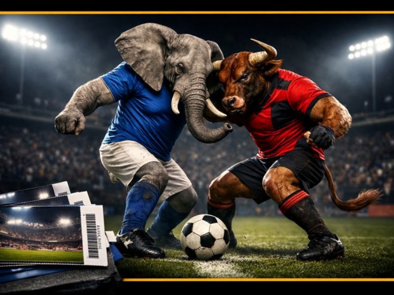 Elefantes y toros chocarán en la final del Apertura 2025. / Imagen generada con IA