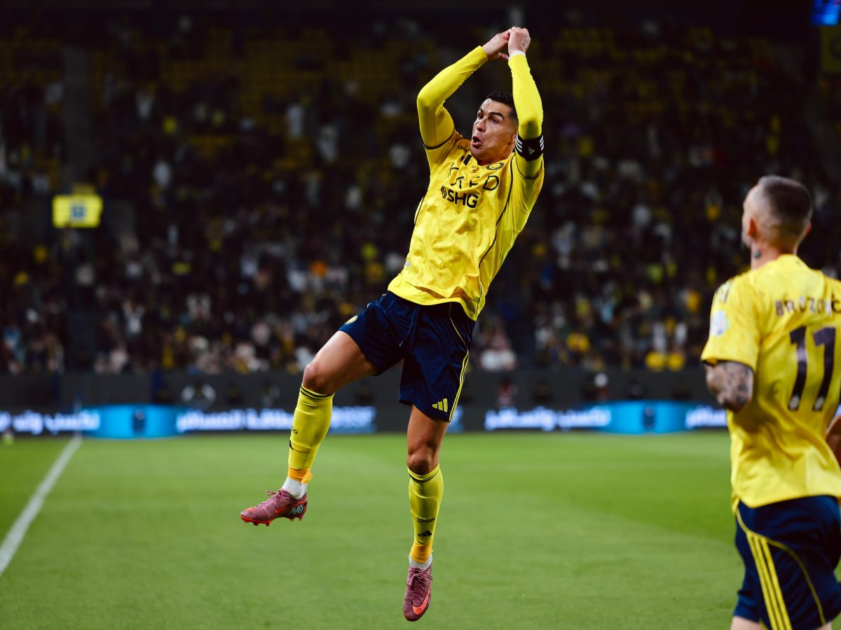 Cristiano Ronaldo anota gol con el Al-Nassr. Foto X Al-Nassr