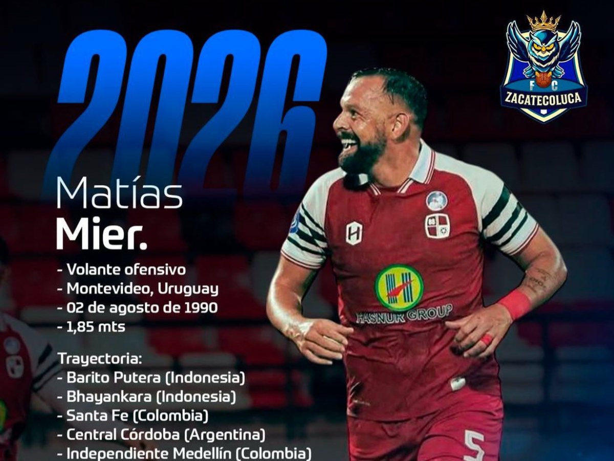 Matías Mier, nuevo fichaje del Zacatecoluca. Foto Cortesía Zacatecoluca