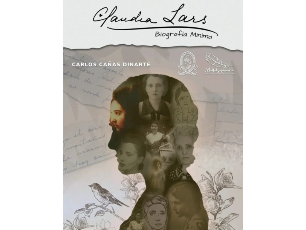 Portada de la nueva biografía mínima de Claudia Lars, del autor Carlos Cañas Dinarte. Fotografía/ cortesía UES