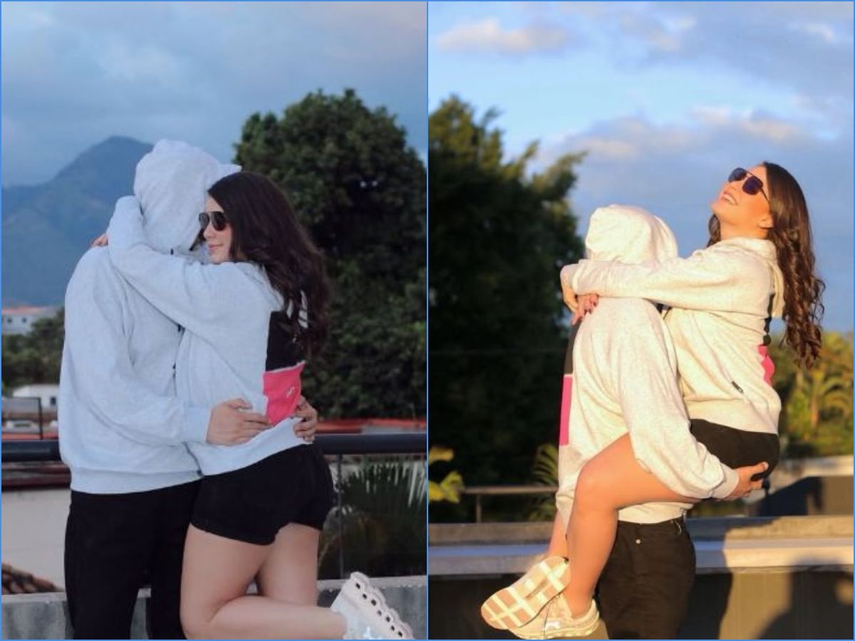 La presentadora Linda Cruz con su nueva pareja en Instagram. Foto Captura de pantalla