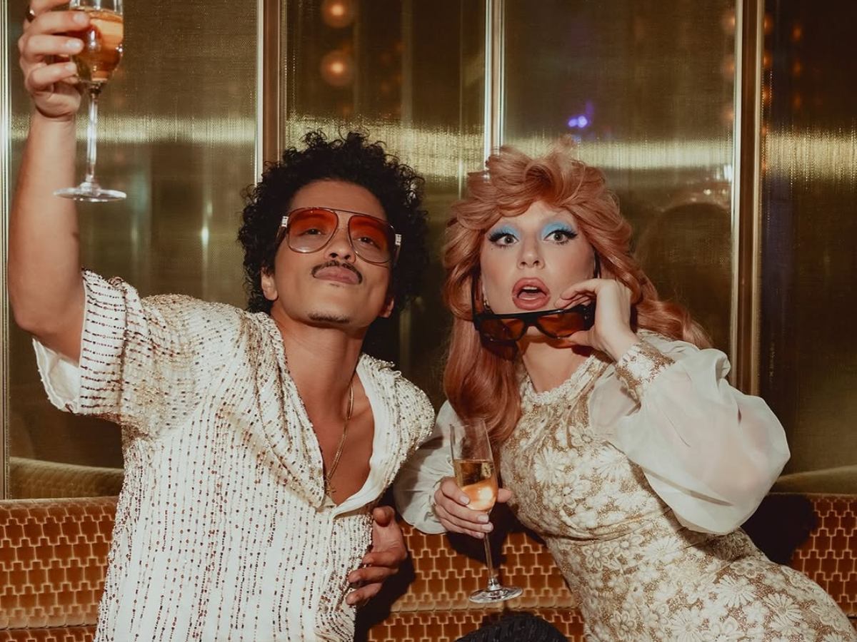 "Die With A Smile" de Bruno Mars y Lady Gaga es la canción más escuchada del 2025. Fotografía/ Instagram Bruno Mars