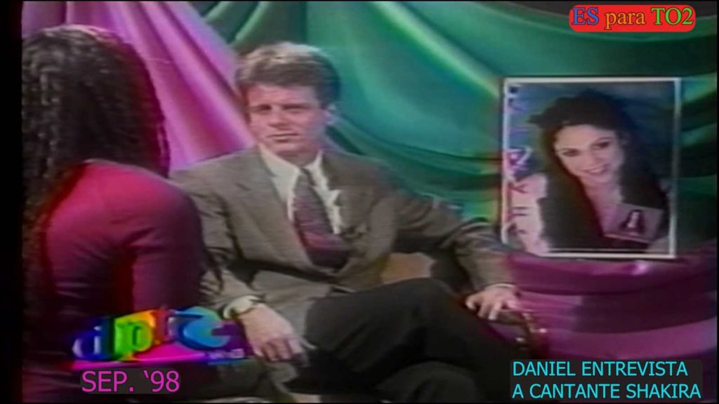Shakira durante la entrevista realizada en 1998 para el programa “Domingo para Todos”