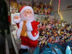 Santa Claus bailarín,