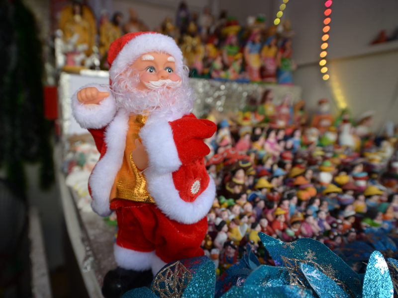 Santa Claus bailarín,