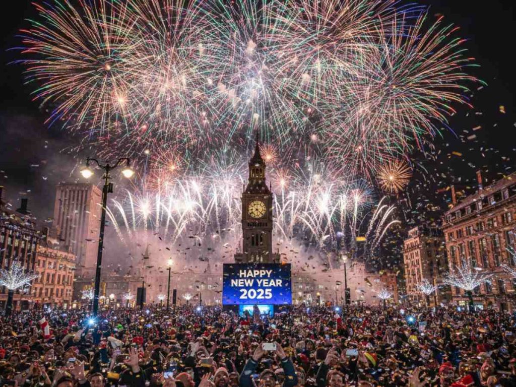 Kiribati es uno de los primeros países en recibir el Año Nuevo tras modificar la línea de cambio de fecha en la década de 1990.