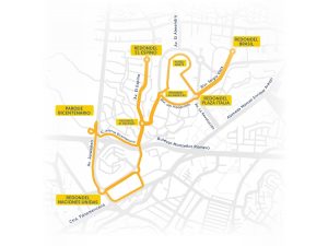 Avenida Jerusalén, calle El Pedregal y otras zonas de San Benito con circulación conrolada por evento We All Run