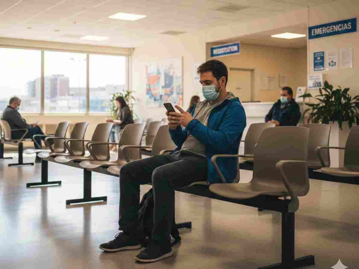 paciente con supergripe en un hospital