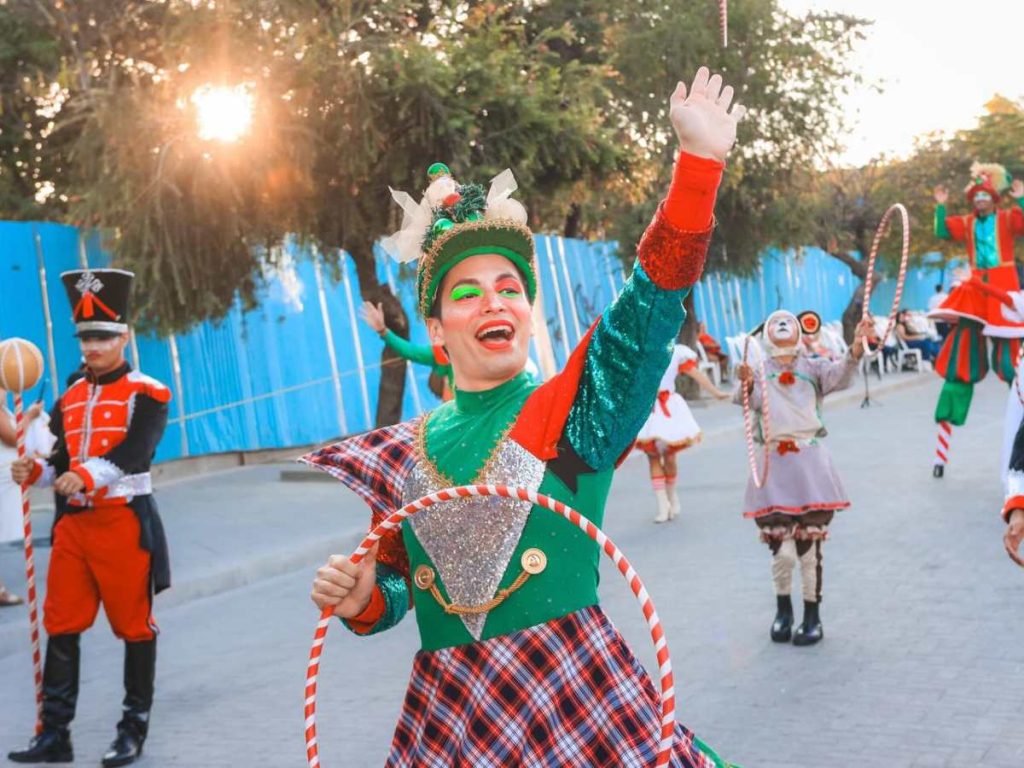 Desfile de globo gigantes centro historico