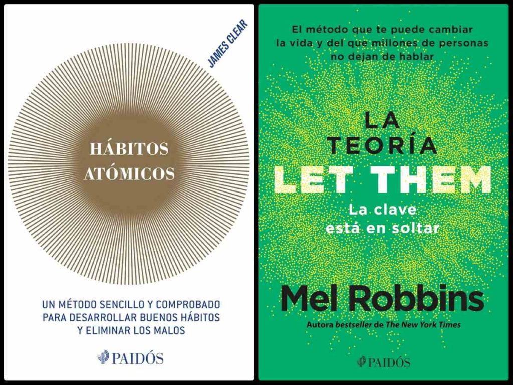 Dos lecturas esenciales para empezar el año con enfoque: *Hábitos Atómicos* para construir disciplina y *Let Them* para soltar el control y ganar claridad.