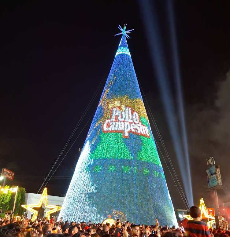 Arbol de Navidad Pollo Campestre El Salvador