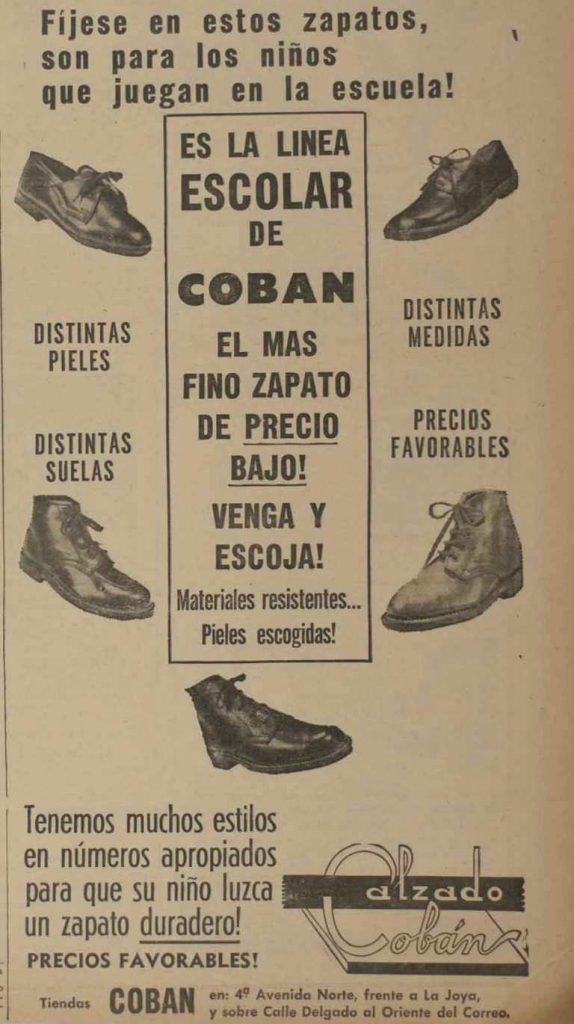 Anuncios de antaño, regreso a clases