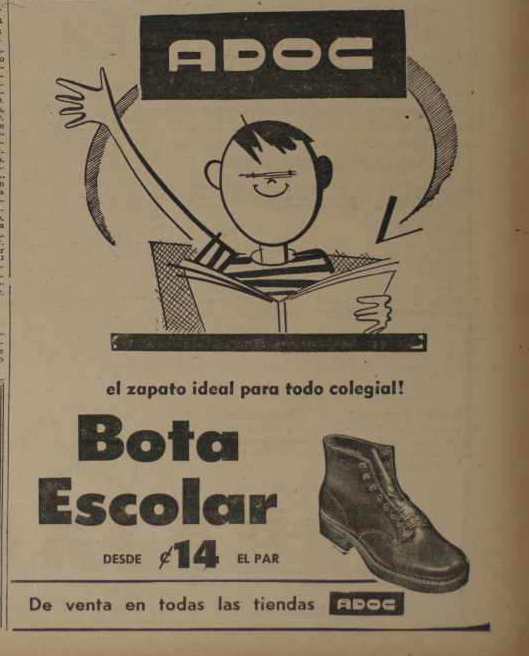 Anuncios de antaño, regreso a clases