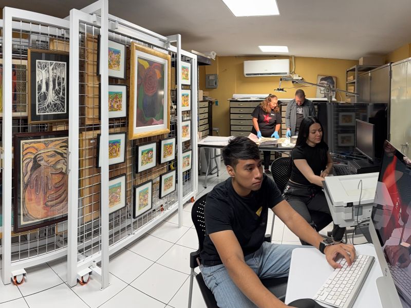 Fotografía panorámica de las nuevas instalaciones del Archivo Histórico del Mupi. Foto / cortesía del museo
