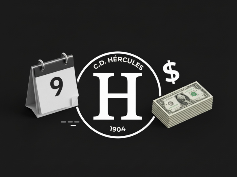 La dirigencia de Hércules enfrenta una cuenta regresiva para pagarle a los futbolistas Alexander Larín y Ezequiel Rivas. / Imagen generada con IA