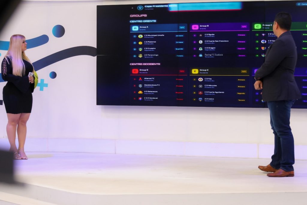 Sorteo de grupos de la Copa Presidente. Foto INDES