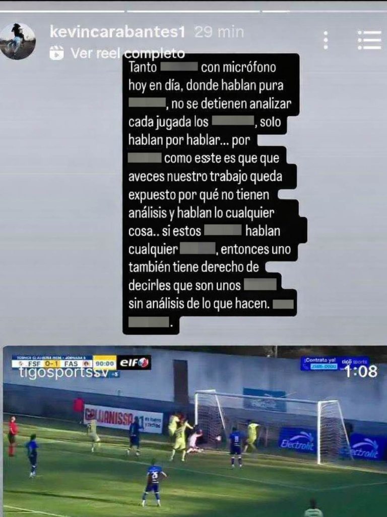 Kevin Carabantes explotó en Instagram. Foto Captura de pantalla