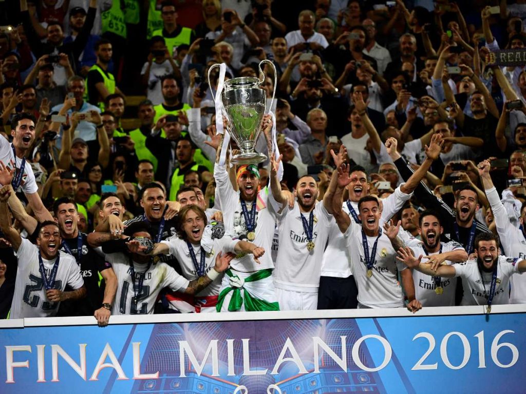El Real Madrid campeón de la Champions 2016. Foto AFP