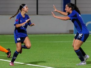 Selecta Sub-17 femenina debutó con goleada de 3-0 contra Barbados. Foto X Selecta