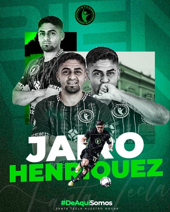 Jairo Henríquez es nuevo jugador del Inter FA, tras su salida del Club Deportivo Águila. / Foto X de Inter FA