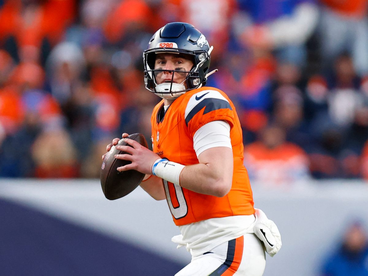 Bo Nix, mariscal de campo de los Denver Broncos de la NFL. Foto AFP