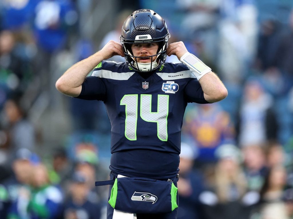 Sam Darnold, mariscal de campo de los Seattle Seahawks. Foto AFP