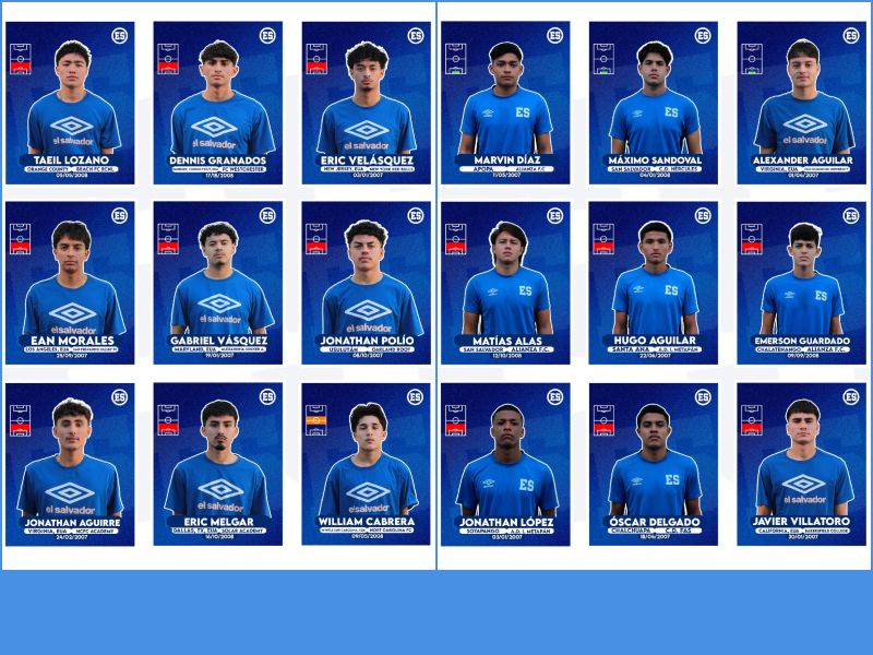 Defensas y porteros de la Preselección Sub 20 salvadoreña. / Fotos cortesía FESFUT