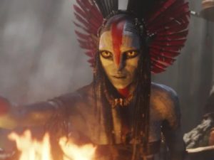 Escena de la película 'Avatar: fuego y cenizas' con la actriz Oona Chaplin en el papel de Varang.