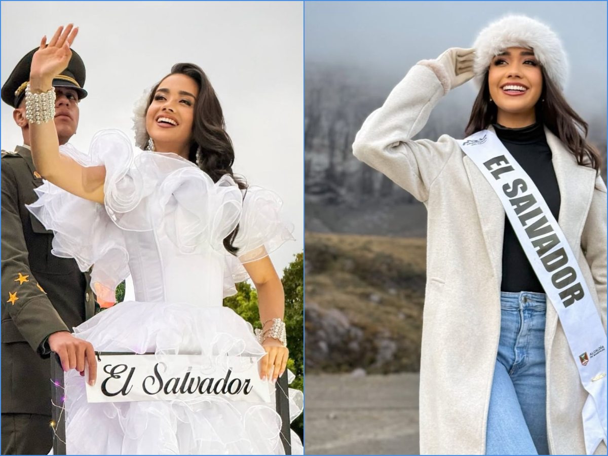 Valeria, luciendo su vestido de volcaneña. Foto / Instagram