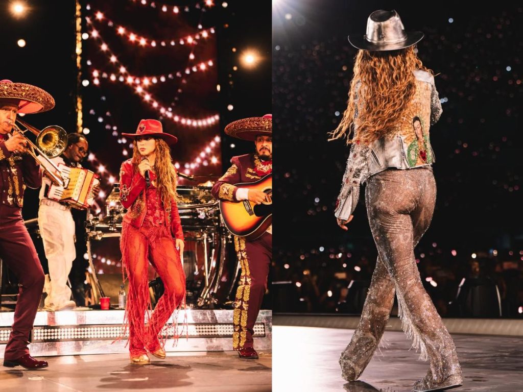 Shakira interpreta Ciega, Sordomuda acompañada del Mariachi Gama 1000 en Ciudad de México, rindiendo homenaje a la música mexicana. Fotografía/ Instagram Shakira