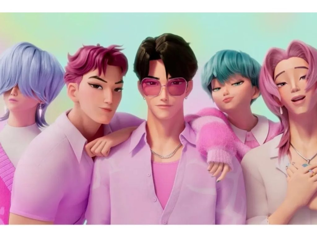 Los Saja Boys, la boy band rival de la historia, representan el lado oscuro del K-pop dentro del universo fantástico del filme.