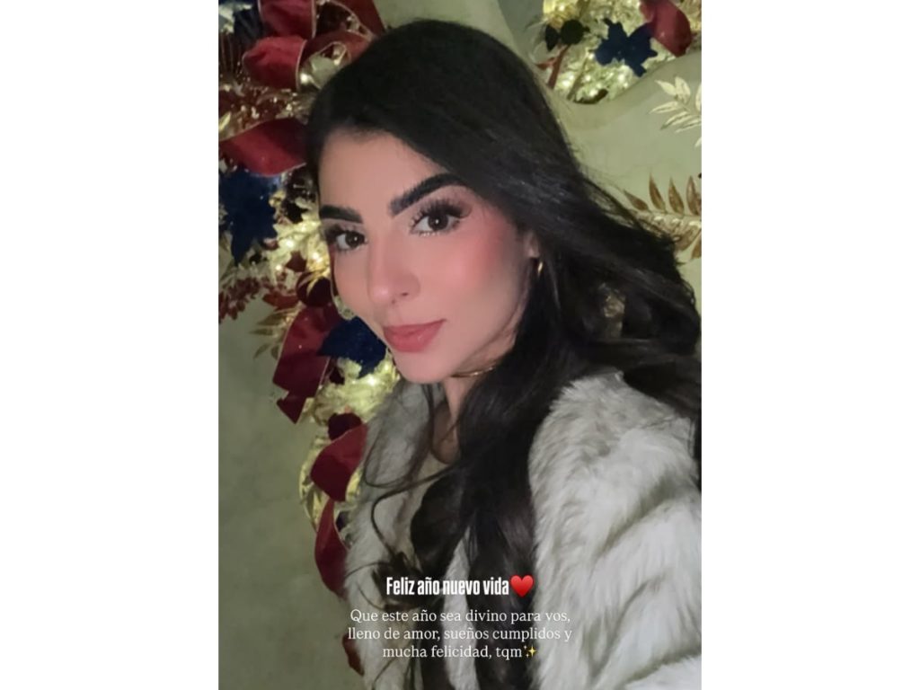 Adriana Hasbún envió un mensaje de amor y buenos deseos a sus seguidores para el inicio del 2026. Imagen/ Instagram