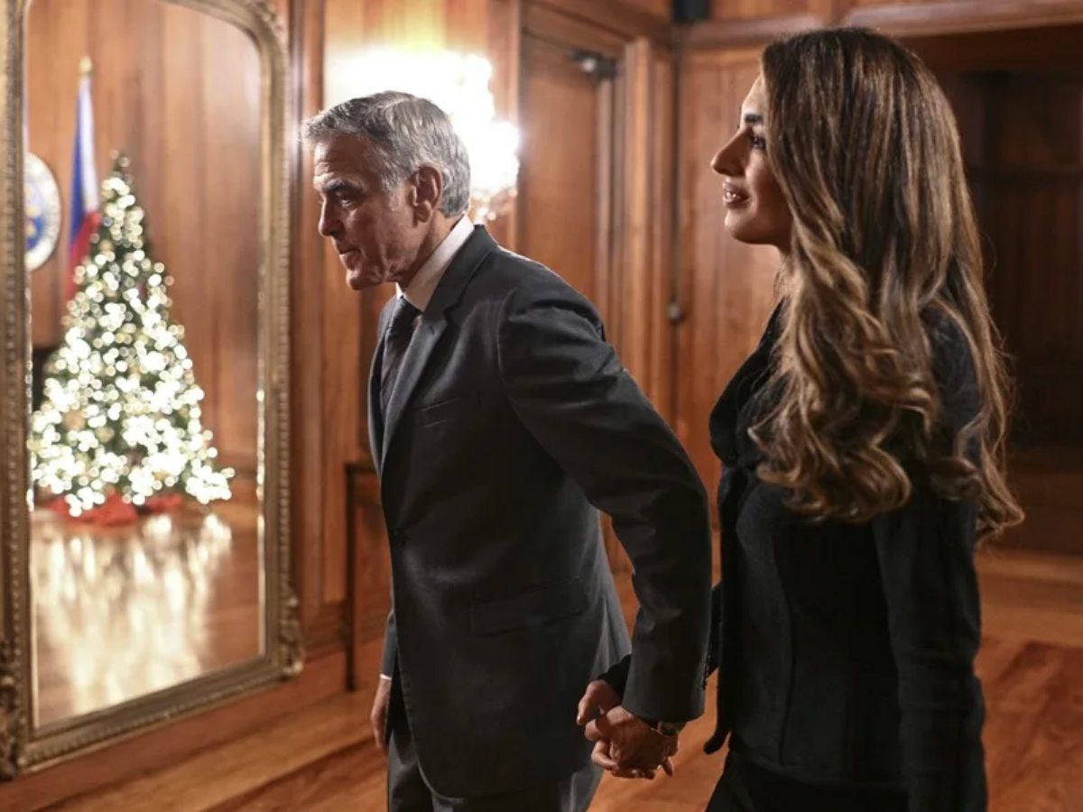 El actor estadounidense George Clooney y su esposa Amal Clooney. EFE/EPA/Noel Celis