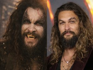 Imagen generada con IA muestra la transformación de Jason Momoa en Lobo, contrastando al actor con su versión salvaje del antihéroe que llegará al cine en Supergirl.