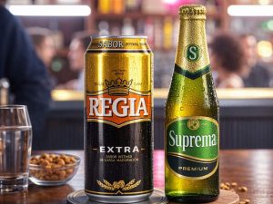 Regia Extra, con su característico sabor intenso, y Suprema Premium, una lager clásica salvadoreña, ahora bajo producción directa de Cervecería Salvadoreña.