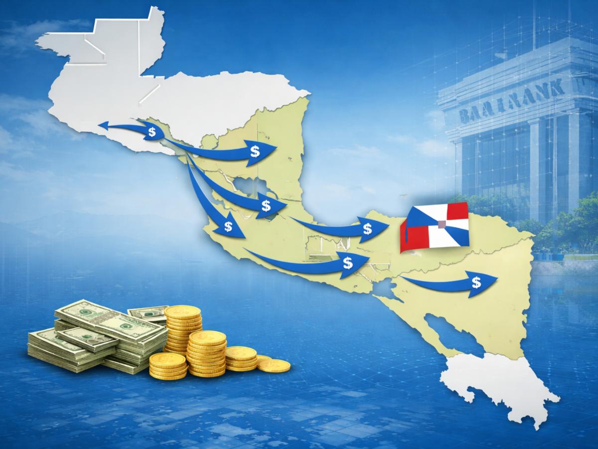 Representación gráfica del flujo de transferencias desde El Salvador hacia Centroamérica y República Dominicana a través del sistema SIPA.