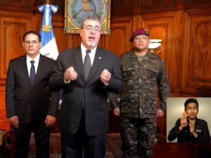 Guatemala decreta estado de sitio nacional por 30 días