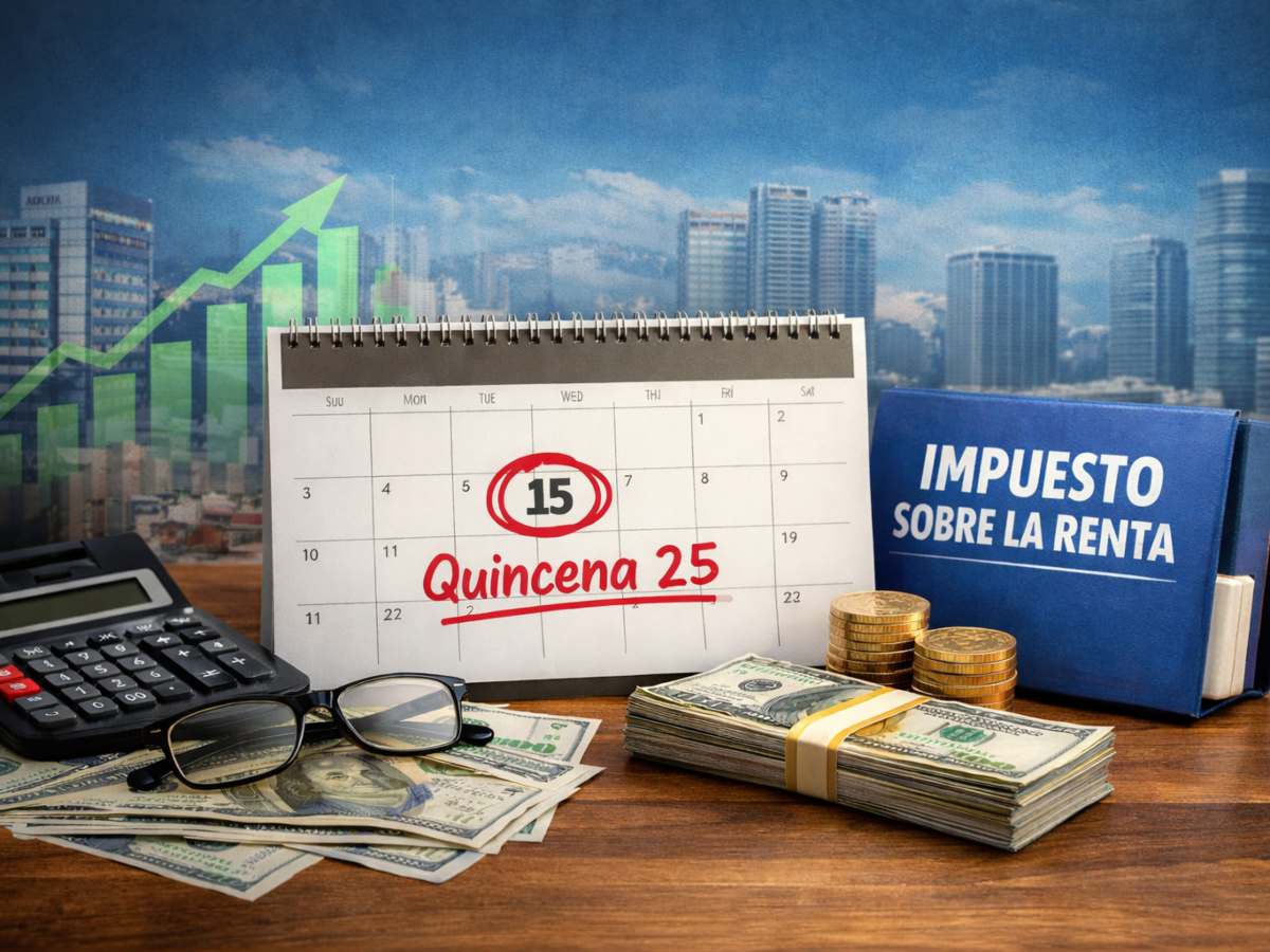 Calendario de enero con elementos financieros, reflejando planificación empresarial.