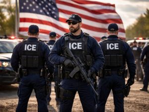 Agentes del ICE participan en un operativo federal tras la expansión histórica de la agencia migratoria en Estados Unidos.
