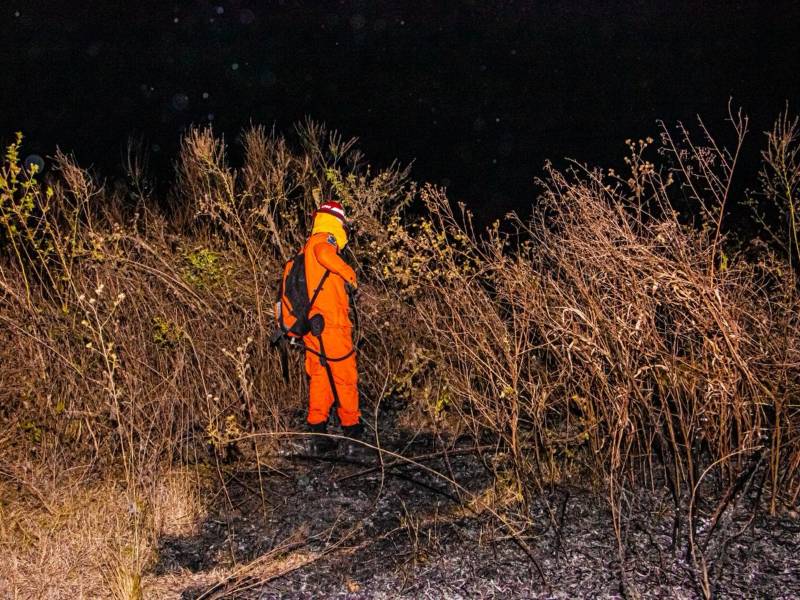 El incendio forestal en Ahuachapán dejó severos daños ambientales y requirió un amplio despliegue de personal del Cuerpo de Bomberos.