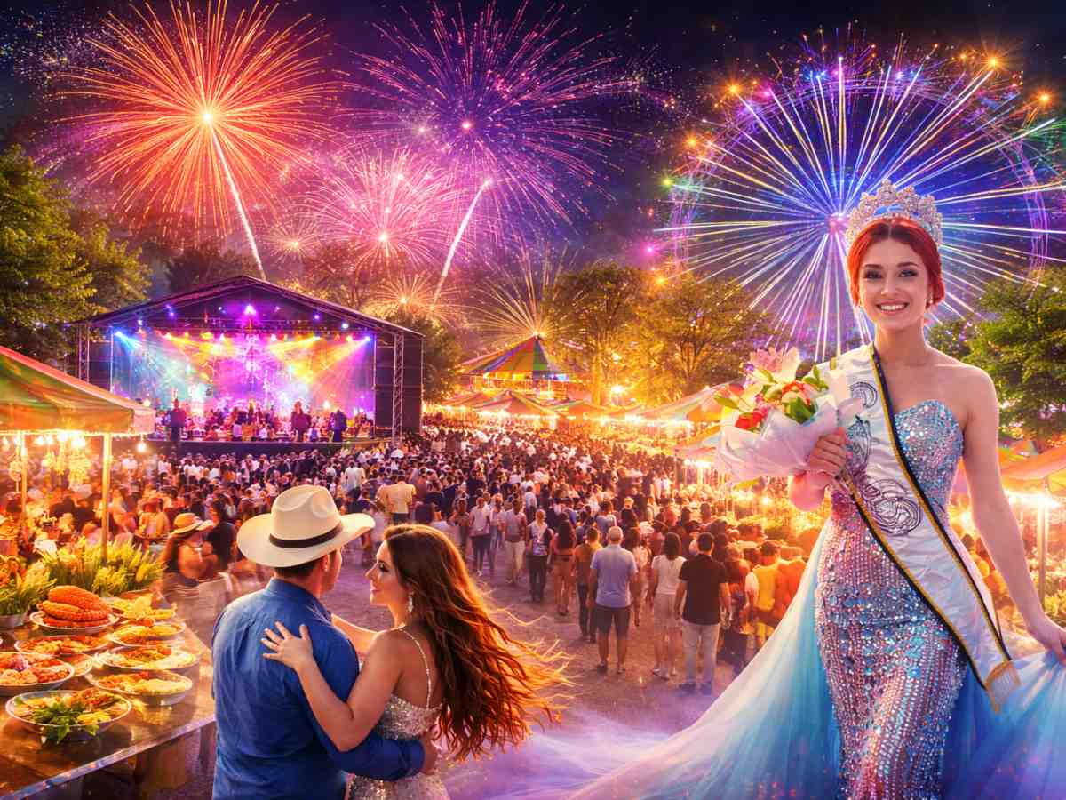La Reina de las Fiestas Patronales de Aguilares 2026, Alisson Estela Girón Rivera, encabeza una celebración llena de color, música y tradición salvadoreña.